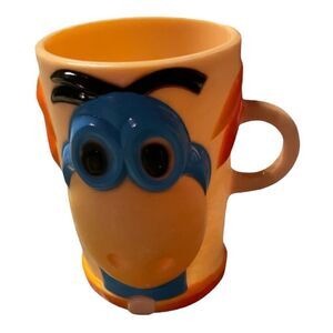 Vintage 60s Flintstones Gummies Dino (the Dinosaur) Plastic Kids Cup